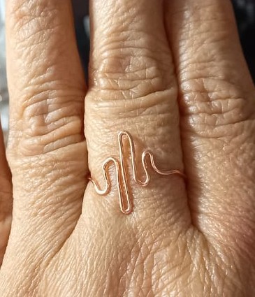 Anillo Onda Rose Gold
