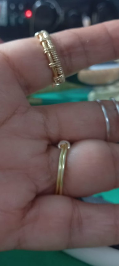 Par Anillos Dorados