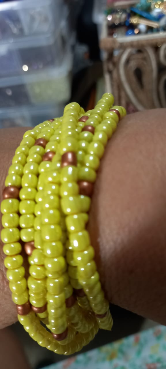 Pulsera Amarilla Cobre