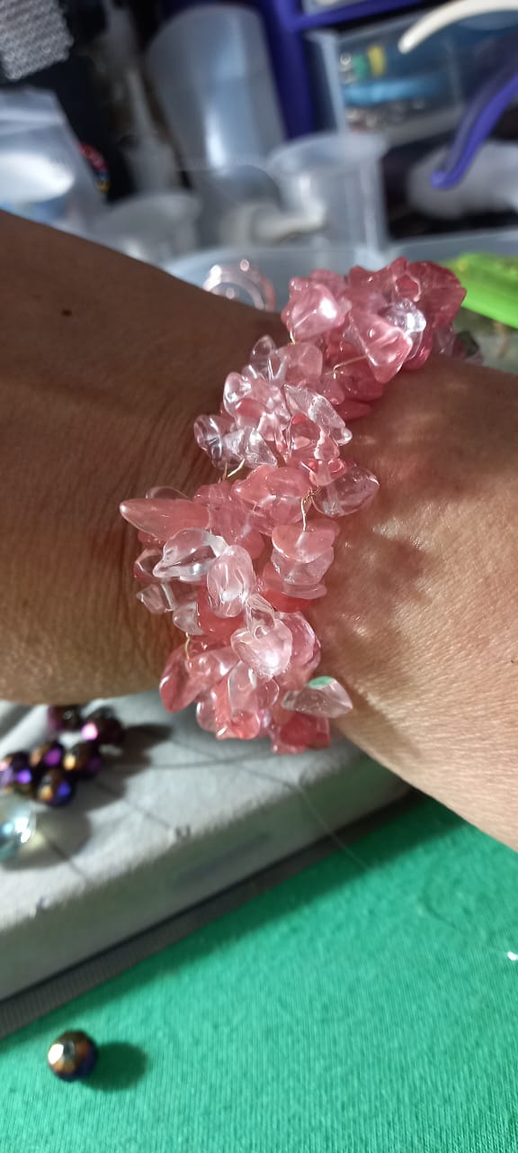 Pulsera Cuarzo Rosa